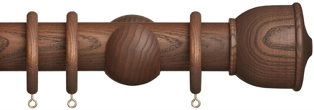 Hallis Eden 45mm Wood Pole Cocoa Urn