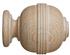 Hallis Eden 35mm and 45mm Finial only Ridged Ball Oatmeal