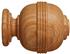 Hallis Eden 35mm and 45mm Finial only Ridged Ball Natural