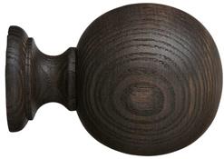 Hallis Eden 35mm and 45mm Finial only Ball Umber