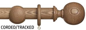 Hallis Eden 45mm Corded/Tracked Pole Sisal Ball