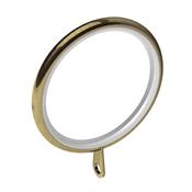Integra 28mm French Pole Lined Curtain Rings Antique Brass