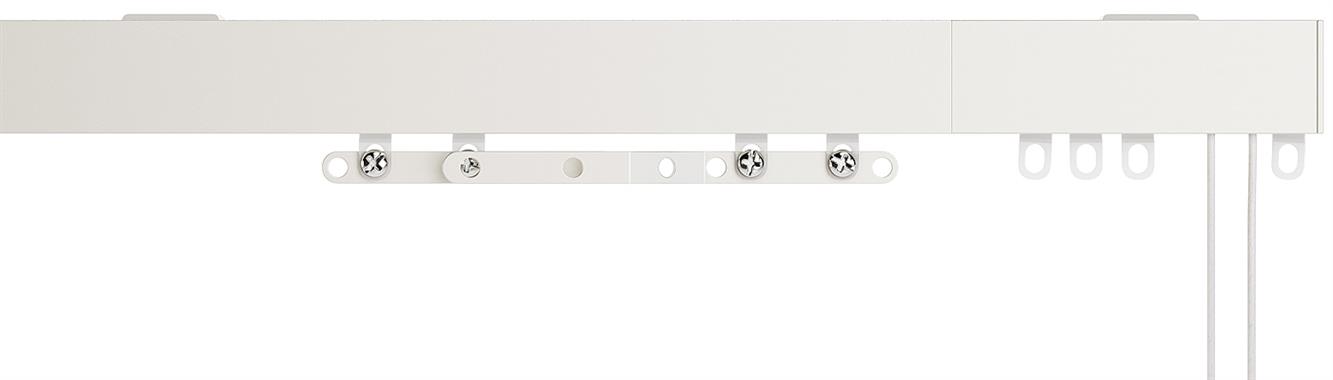Speedy Contour Corded Aluminium Curtain Track White