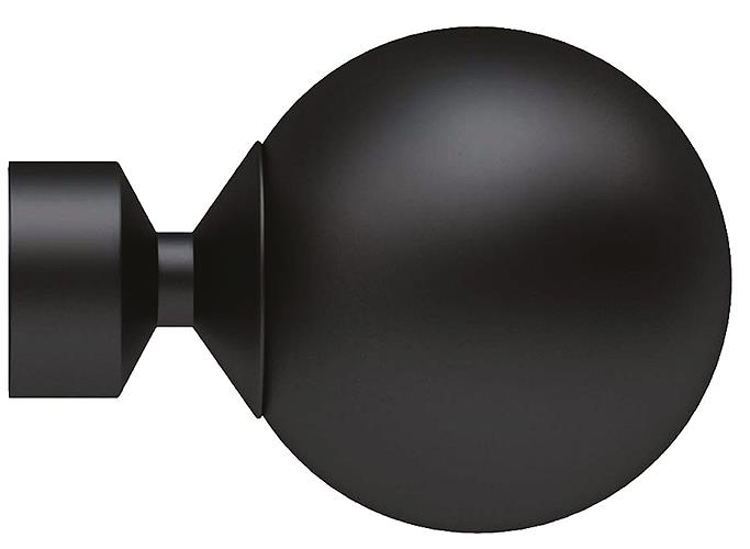 Speedy Poles Apart 28mm Finials only Black Sphere