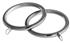 Speedy 35mm Metal Lined Curtain Pole Rings Chrome