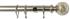 Speedy 25mm-28mm Extendable Exclusive Curtain Pole Empire Satin Silver