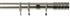 Speedy 25mm-28mm Extendable Exclusive Curtain Pole Traction Satin Silver