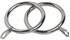 Speedy 25mm-28mm Unlined Metal Curtain Rings Chrome