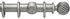 Opus 35mm Wood Curtain Pole  Antique Silver, Twisted
