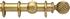 Opus 48mm Wood Curtain Pole Antique Gold, Twisted