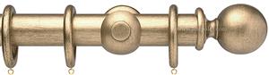Opus 48mm Wood Curtain Pole Pale Gold, Ball