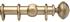 Opus 48mm Wood Curtain Pole Pale Gold, Ribbed