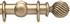 Opus 63mm Wood Curtain Pole Pale Gold, Twisted