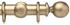 Opus 63mm Wood Curtain Pole Pale Gold, Ball