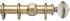 Opus Aria 35mm & 48mm Curtain Pole Pale Gold, Acrylic Ribbed