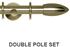 Neo 19/28mm Double Pole Spun Brass Bullet