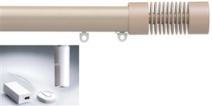 Silent Gliss Electric Metropole 50mm 7650 5190 Motor Taupe Groove Cylinder