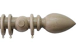 Jones Oakham 50mm Handcrafted Wood Pole Truffle, Cone