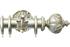 Jones Florentine 50mm Pole, Acanthus, Champagne Silver, Rope