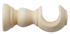 Jones Cathedral 30mm Wood Cup Bracket, Ivory