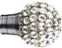 Galleria 50mm Finial  Brushed Silver Clear Jewelled Cage