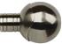 Galleria Metals 35mm Finial Brushed Silver Orb