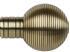 Galleria Metals 35mm Finial Burnished Brass Ribbed Ball