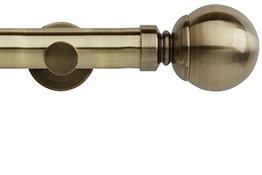 Neo 35mm Eyelet Pole Spun Brass Ball