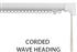 Silent Gliss 3840 Corded Curtain Track 80mm Wave White