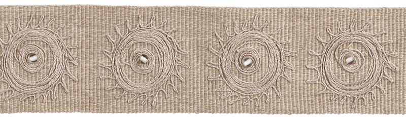 JLS Melody Embroidered Tape, Linen