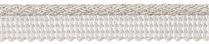 JLS Decadence Metallics Flanged Cord Trimming, Silver