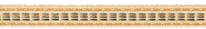 JLS Upholstery Classic Braid Trimming, Gold Multi