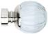 Neo Style 35mm Stainless Steel, Clear Pumpkin Ball Finial