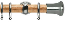 Neo 28mm Oak Wood Pole, Stainless Steel Cup, Trumpet