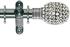 Galleria 50mm Pole Brushed Silver Clear Jewelled Bulb