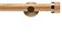 Neo 28mm Oak Wood Eyelet Pole, Spun Brass, Oak Stud