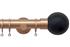 Jones Strand 35mm Pole Rose Gold, Painted Ball, Charcoal