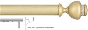 Byron Tiara 45mm Corded Pole Modern Gold, Decor Charleston