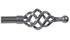 Cameron Fuller 32mm Metal Curtain Pole Pewter Cage