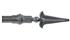 Cameron Fuller 32mm Metal Curtain Pole Pewter Spear