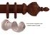 Cameron Fuller 35mm Pole Red Mahogany Crown