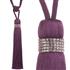 Jones Tiffany Rope Curtain Tieback, Purple