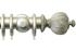 Jones Florentine 50mm Pole, Cup, Champagne Silver, Pleated Ball