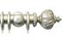 Jones Florentine 50mm Pole, Cup, Champagne Silver, Rope