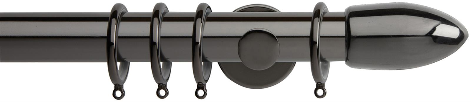 Neo 35mm Pole Black Nickel Bullet