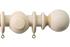 Jones Cathedral 30mm Handcrafted Pole Ivory, Plain Ball