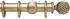 Opus 35mm Wood Curtain Pole Pale Gold, Twisted