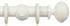 Opus 63mm Wood Curtain Pole Chalk White, Ribbed