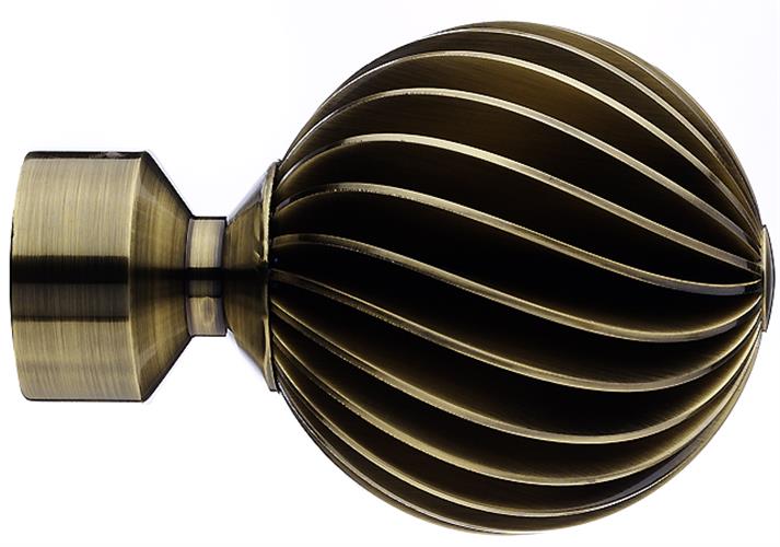 Integra Inspired Evora 45mm Finial Burnished Brass Zara