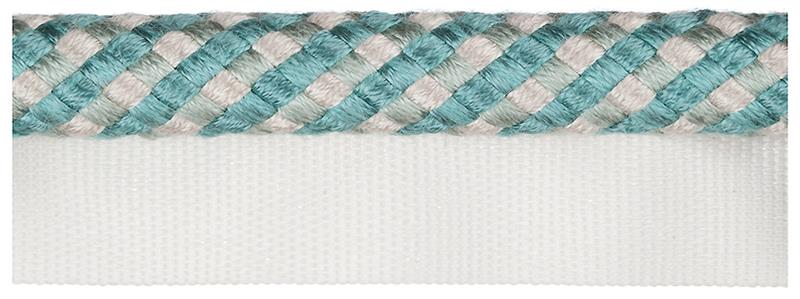 Jones Belezza Trimming Flanged Cord, Turquoise